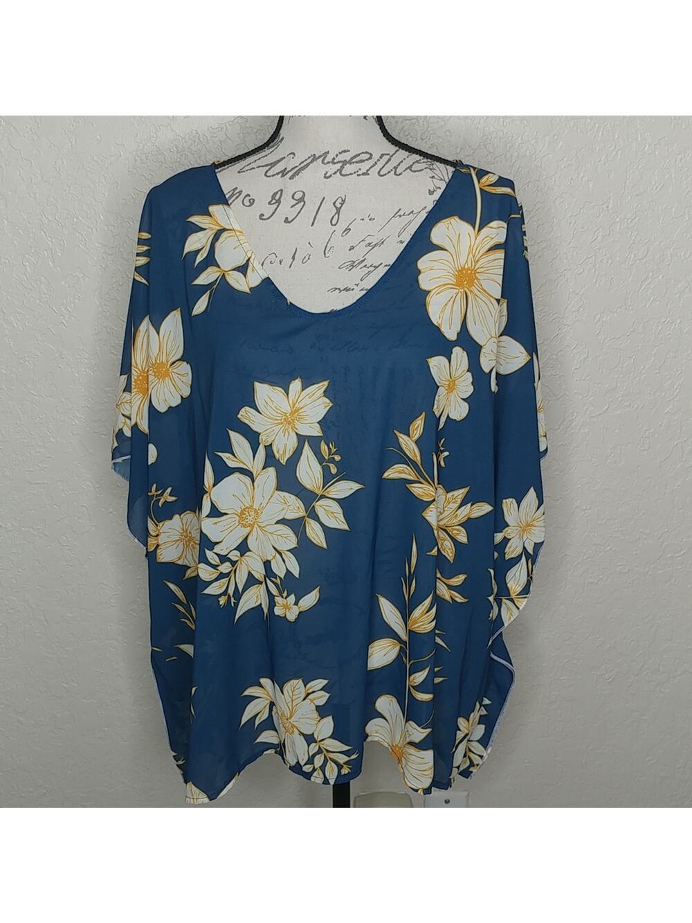 Pixie Girl Sheer Floral Top Size‎ 14/16